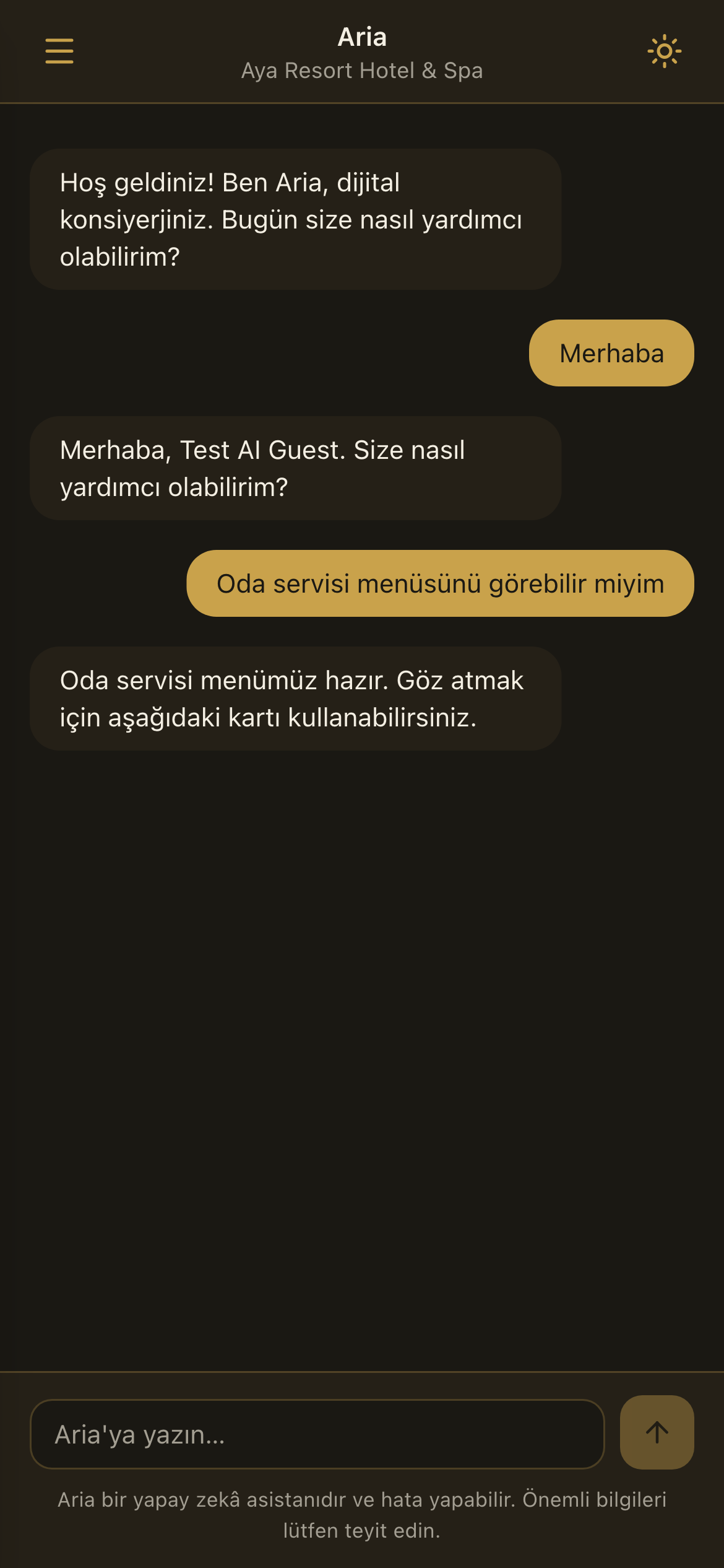Misafir sohbeti